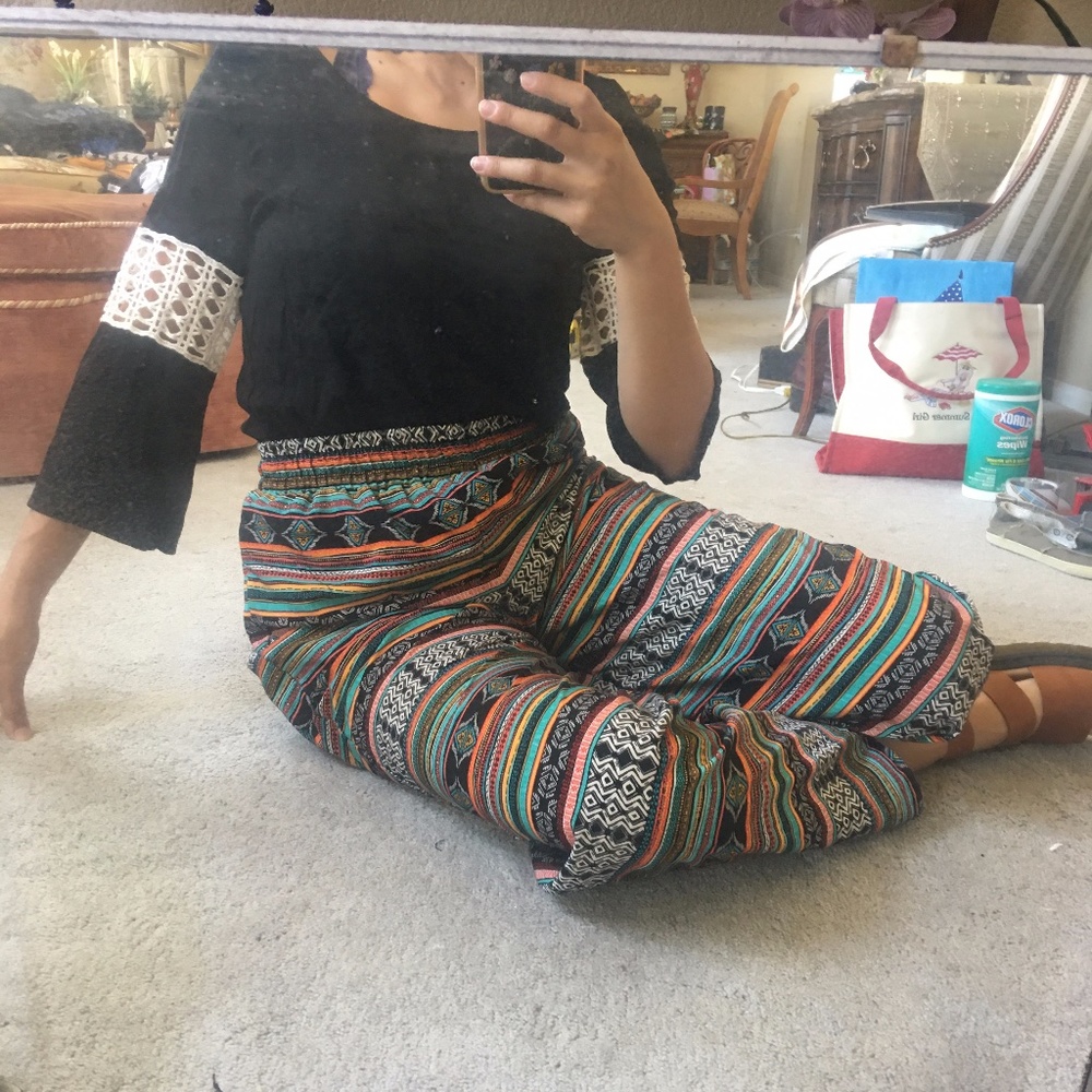 Flare Multicolored Pants